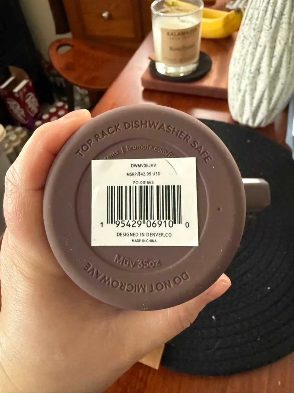 MŪV Insulated Travel Mug in Java - 35oz - Picture 3 of 4